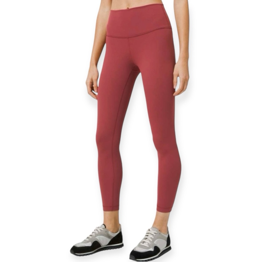 Lululemon Wunder Under High Rise 25" *Full On Luxtreme Color Chianti Size 8 NWT
